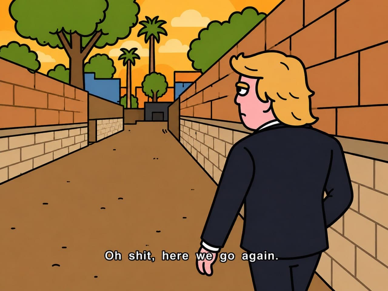 Trump alley oh shit again